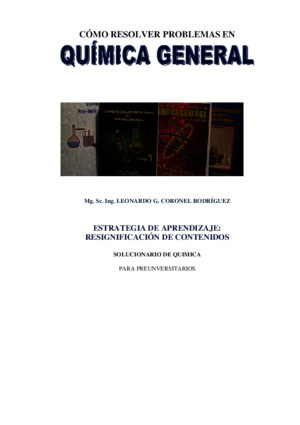 124362956 Leonardo Coronel Como Resolver Ejercicios de Quimica PDF