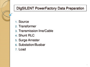 DIgSILENT PowerFactory Data Preparation