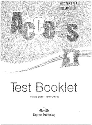 131822479 Access 1 Test Booklet
