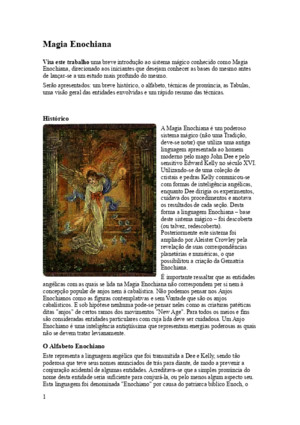 137905114 Apostila Sobre Magia Enochiana PDF