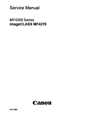 147 ImageCLASS MF4270 ServiceManual en LT