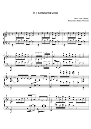 Duke Ellington - Michel Petrucciani - In a Sentimental Mood
