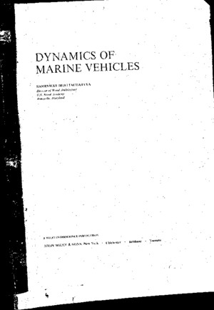 Dynamics of Marine Vehicles By Rameshwar Bhattacharyapdf