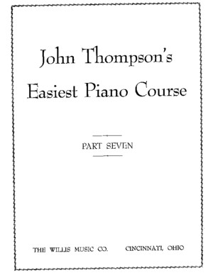 Easiest Piano Course Part 7 John Thompson