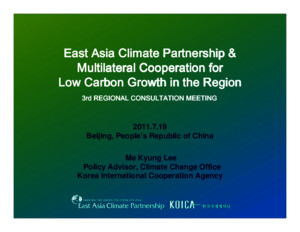 East Asia Climate Partnerships
