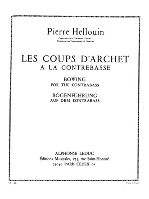 161077874 Hellouin Les Coups d Archet a La Contrebasse PDF
