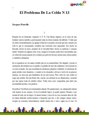 El Problema De La Celda N 13 (Futrelle Jacques)pdf