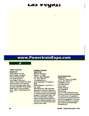 2014 ATRA Powertrain Exhibitor Directory