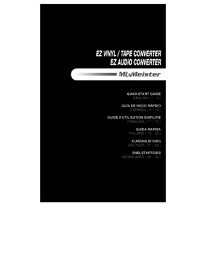 EZ Vinyl-Tape Converter - Quickstart Guide - V17