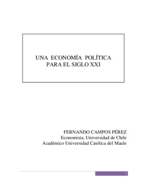 Fernando Campos Una Economía Política Para El Siglo Xxi