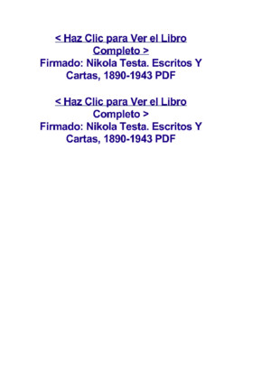 Firmado_ Nikola Testa Escritos Y Cartas, 1890-1943pdf
