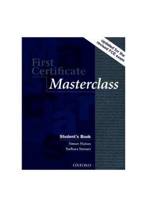 First Certificate Masterclass Students Book