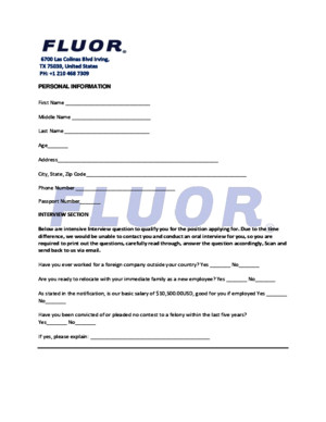 FLUOR CORPORATION APPLICATION AND INTERVIEW FORMpdf