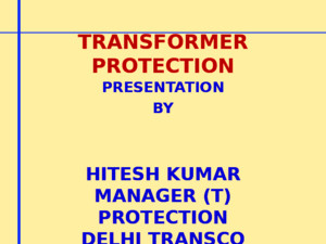3 Power Transformer Protection by HK Rajputppt