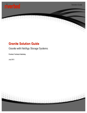 Granite Solution Guide - Granite With NetApp Storage Systems