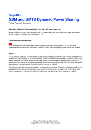 GSM and UMTS Dynamic Power Sharing