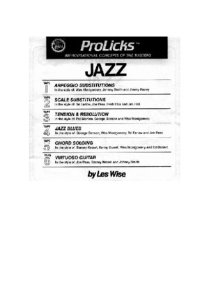 (Guitar Book) Les Wise - Jazz Guitar Method