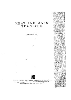 Heat and Mass Transfer SI Units a Practical Approach 3rd Edition