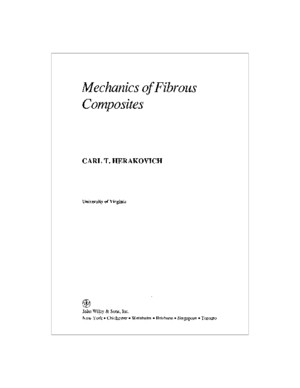 Herakovich Mechanics of Fibrous Composites