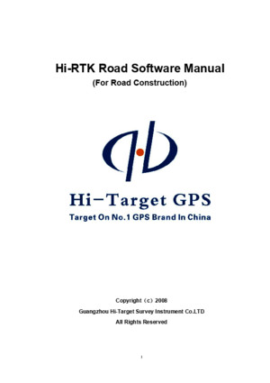 Hi-RTK Road Operation Manual
