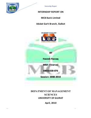 HMC internship report