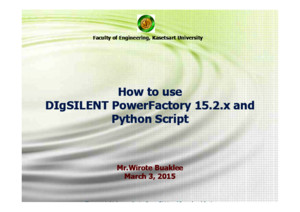 How to use DIgSILENT PowerFactory and Python