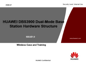 HUAWEI DBS3900 Dual-Mode Base Station Hardware Structure and Pinciple-20090223-IsSUE10-B