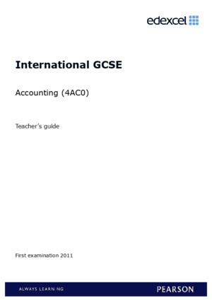 IGCSE Accounting Report