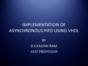Implementation of asynchronous fifo using VHDL