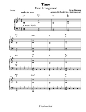Inception - Time (Piano Arrangement) Hans Zimmer