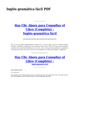 Ingles Gramatica Facil PDF