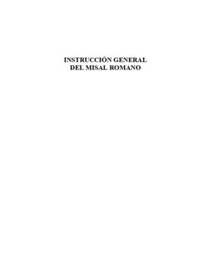 Instrucción General Misal Romano