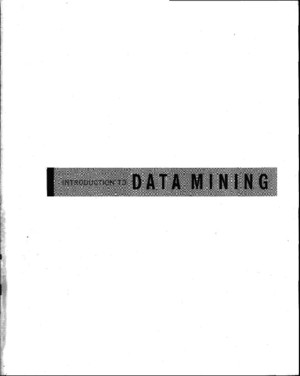 Introduction to data mining - Steinbachpdf