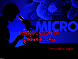 Introduction to microbiologyppt