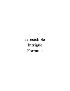 Irresistible Intrigue Formulapdf