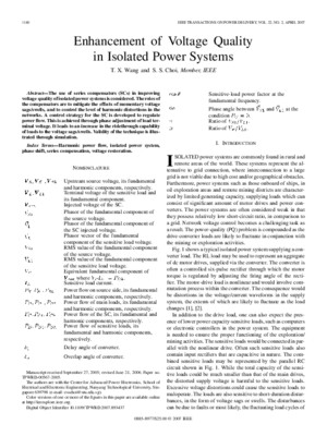 44 Enhancement of Voltage Quality in Isolated Power Systems