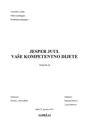 Jesper Juul - Vaše Kompetentno Dijete