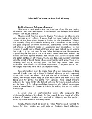 John Reid - Course on Practical Alchemy