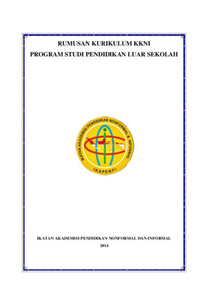 Kurikulum kkni program studi pendidikan luar sekolah (18 nov 2014)