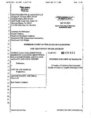 Lawsuit Filed Against the City of Los Angeles