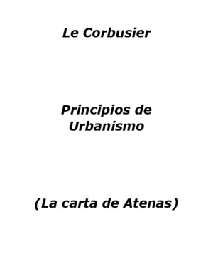 Le Corbusier - Principios de Urbanismo - Carta de Atenaspdf