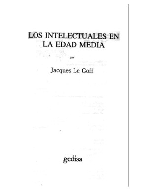 Le Goff - Los Intelectuales en La Edad Media
