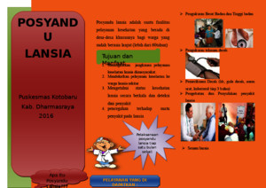 Leaflet Posyandu Lansia