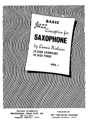 Lennie Niehaus - Jazz Conception for Saxophone 1 - Sax pdf