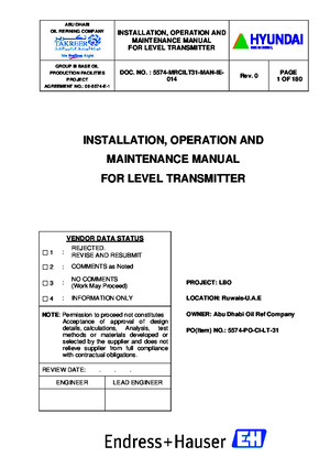 Level Transmitter Manual