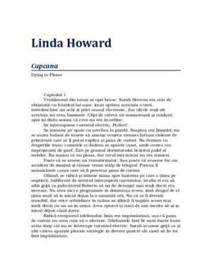 Linda Howard Capcana Cap 10