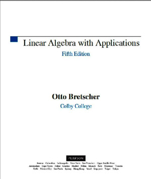 Linear Algebra With Applications 5th Edition Otto Bretscher