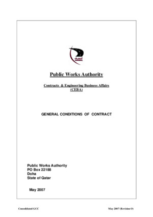 58796318 General Conditions of Contract Qatar May 2007