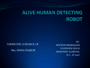 Live Human Detection Robot