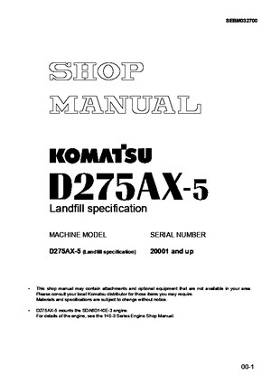 Manual de Taller D275AX-5 (ING)